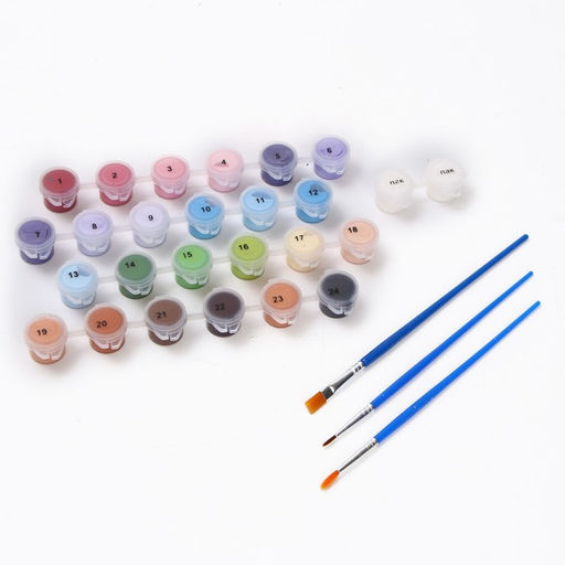 Картина по номерам на холсте с подрамником Девушка с шарами 40 50 см - Школа талантов фото 4