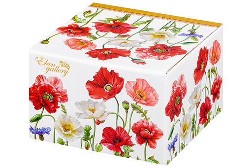 Набор 2 салатников - 15*15*7 см 700 мл Маки NEW BONE CHINA - Elan gallery фото 6