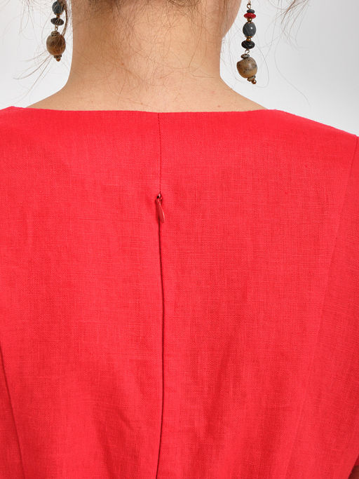 Платье льняное с запахом - Marchello marchellini фото 5