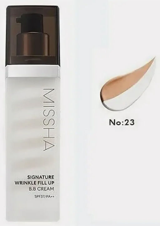 ТОН №23-ВВ-крем с филлером MISSHA  Signature Wrinkle Filler BB Cream SPF37/PA++ (40 мл) 23 тон  фото 2