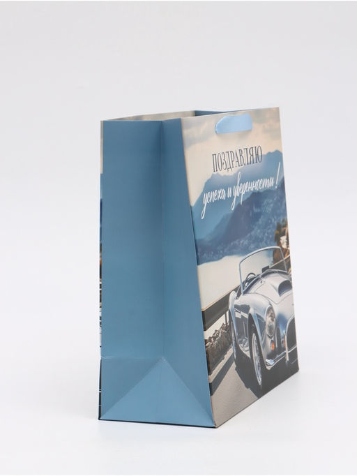 Цена за 2 шт. Пакет ламинированный «Поздравляю», ML 23 × 27 × 11,5 см