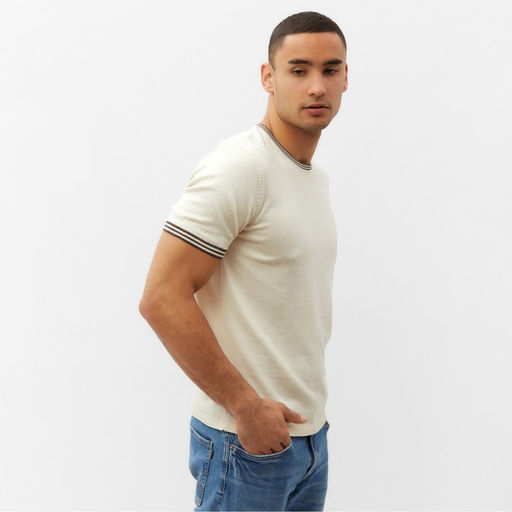 Джемпер мужской MINAKU REGULAR FIT: цвет экрю, р-р 46