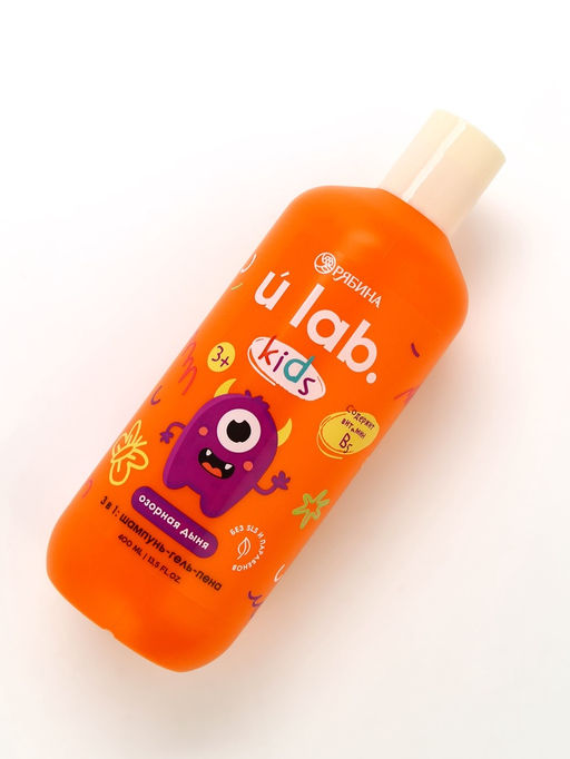 Детский шампунь-гель-пена 3в1 «Монстрики», 400 мл, аромат озорная дыня, ULAB