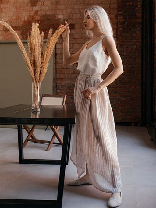 Юбка 100% лен ВОЛТРИ  фото 3