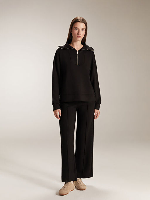 Dik Yaka Kad?n Sweatshirt