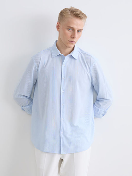 Рубашка мужская Regular Fit полосатая