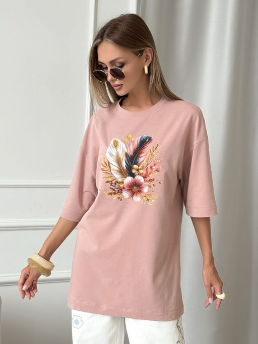 Футболка хлопок 95%, лайкра 5% - Binita фото 5