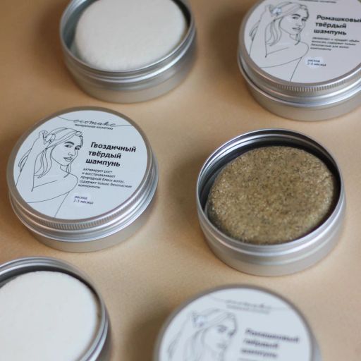 Твёрдый шампунь гвоздичный - Ecomake фото 7