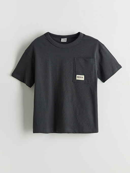 Bisiklet Yaka D?z Erkek ?ocuk Ti??rt