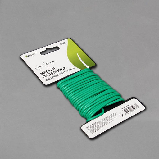 Проволока подвязочная, 5 м, d=3 мм, мягкая, Greengo  фото 5