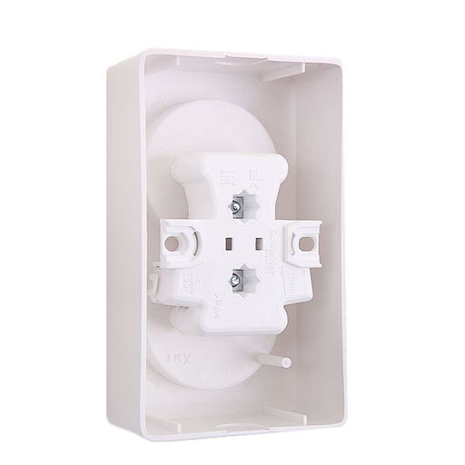 Цена за 2 шт. Розетка двойная SE «Хит», 16 А, 250 В, накладная, без з/к, IP20, белая, RA16-237-B