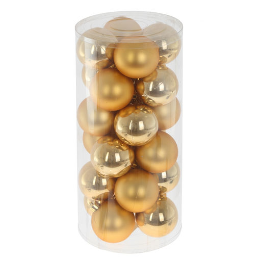 Набор из 24шт Украшение новогоднее "Шар", D 6 см, L14,5 W14,5 H31 см