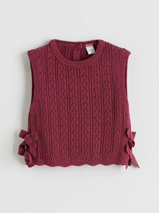 Bisiklet Yaka Triko K?z ?ocuk S?veter