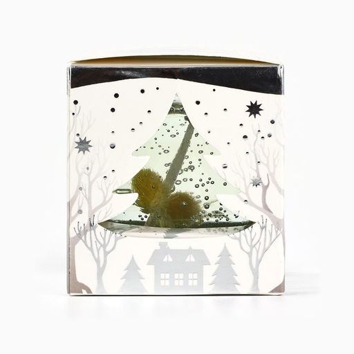 Свеча новогодняя гелевая «Цветочная», с декором внутри, 5×6 см