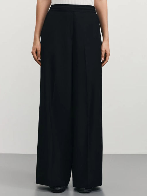 Брюки прямые с резинкой в поясе / Zarina  фото 2