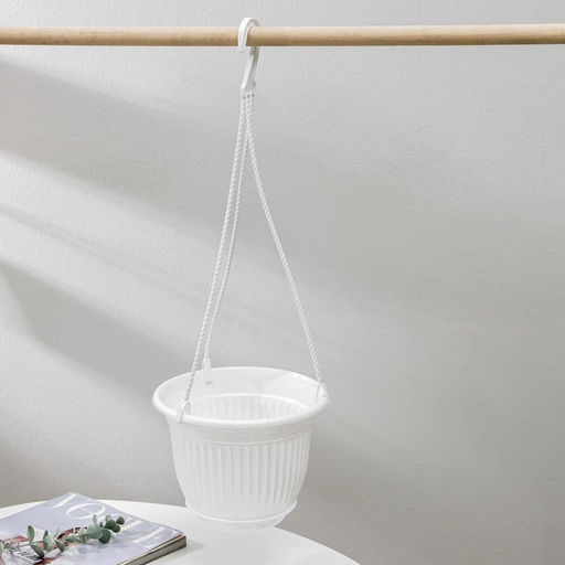 Кашпо для цветов «Венеция», 3 л, с подвесом, коричневое