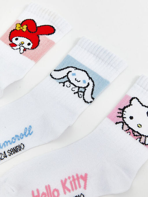 Hello Kitty Desenli K?z ?ocuk Soket ?orap 5li - Waikiki фото 3
