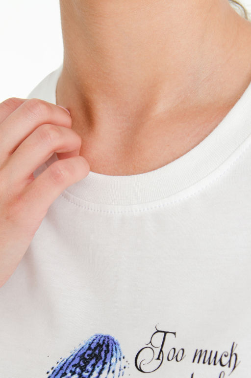 Арт. 31167 Футболка женская  44-52 (5 шт) Цвет:молочный