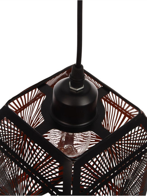 Светильник потолочный BayerLux «Кэлшот» (Сияние), 1×40 Вт, Е27, черный, 13×13×20+100 см