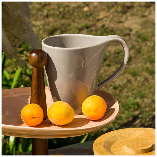 Цена за 4 шт. КРУЖКА BRONCO MEADOW 380 МЛ СЕРАЯ  фото 2