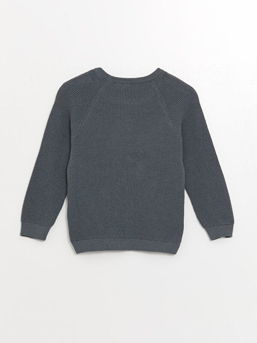 Bisiklet Yaka Uzun Kollu Erkek Bebek Triko Kazak - Waikiki фото 2