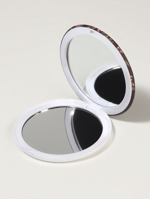 Цена за 3 шт. Зеркало складное «Цветы», d=7.5 см, с увеличением х2, МИКС