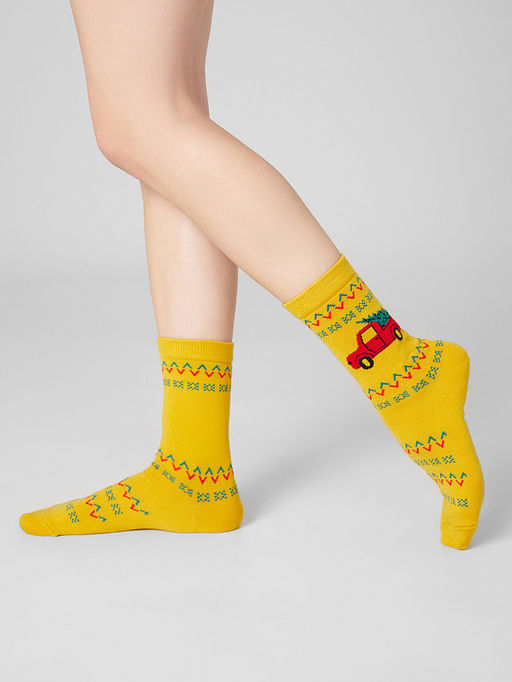 Цена за 5 пар! Теплые НОСКИ ЖЕНСКИЕ - Mark formelle фото 3