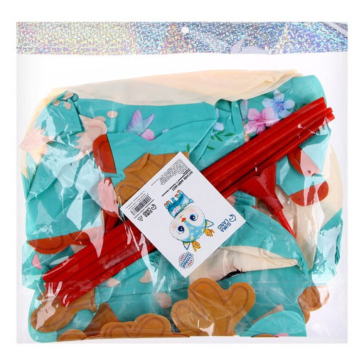 Цена за 5 шт. Воздушный шар фольгированный 15" «Оленёнок», фигура, с палочкой