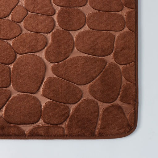 Коврик для ванной и туалета SAVANNA Memory foam, 50?80 см, коричневый  фото 5