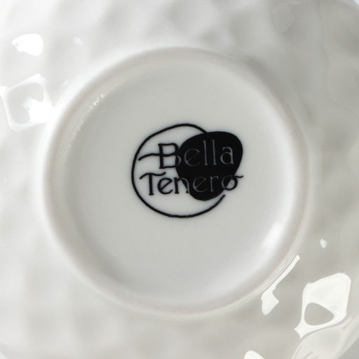 Сахарница с ложкой на бамбуковой подставке BellaTenero, 140 мл, фарфор, белая