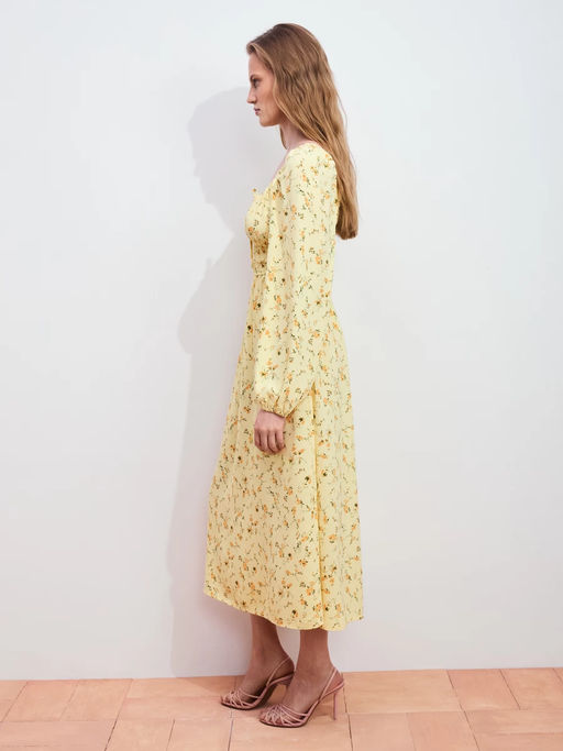 Платье миди с цветочным принтом / Zarina  фото 5