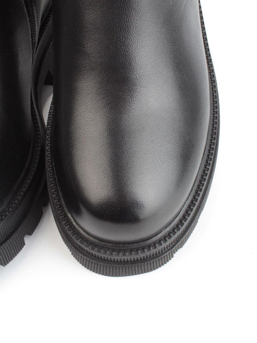 02-FK884-1M BLACK Сапоги зимние женские (натуральная кожа, байка, натуральный мех) - Фабричный китай фото 11