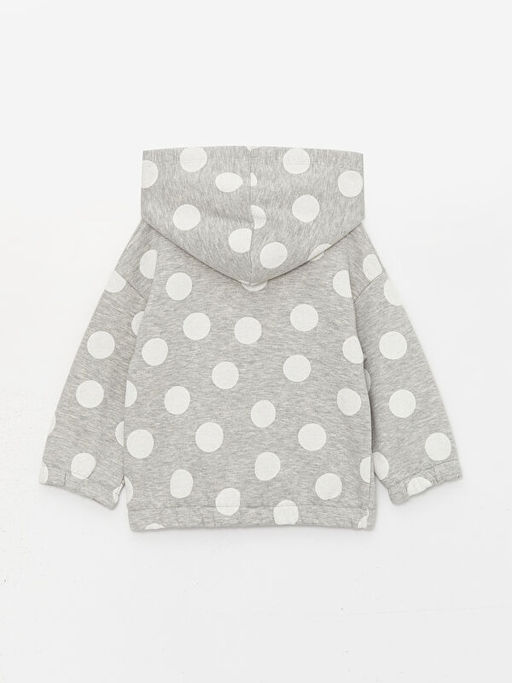 Uzun Kollu Bask?l? K?z Bebek Hoodie - Waikiki фото 2