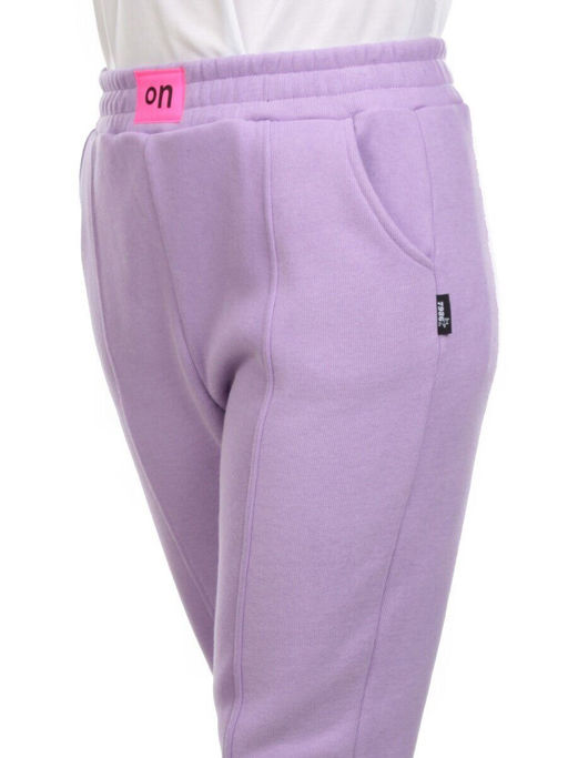 07 LILAC Брюки спортивные женские на флисе (100% хлопок) 7986