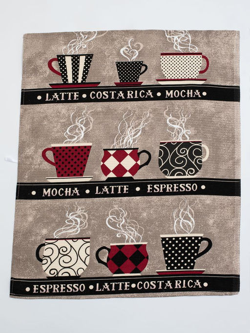 Комплект вафельных полотенец 48*60 см, 3 штуки (Мокко, черный) - Ивановотекстиль фото 9