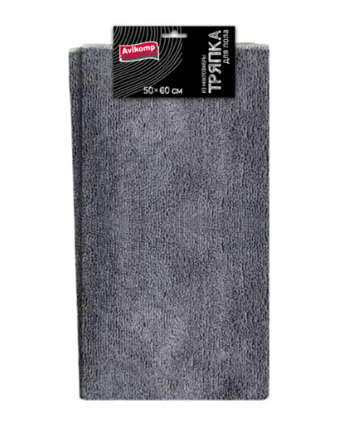 Avikomp Тряпка д/мытья пола из микрофибры ГРАФИТ 50х60см (1шт) серая