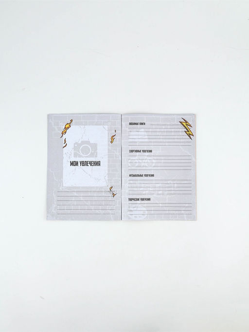 Набор: Анкета для мальчиков А5, 16 листов и ручка "Танк"