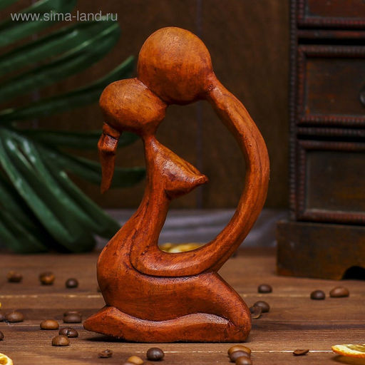 Сувенир Поцелуй, 15?9?3.5 см, дерево