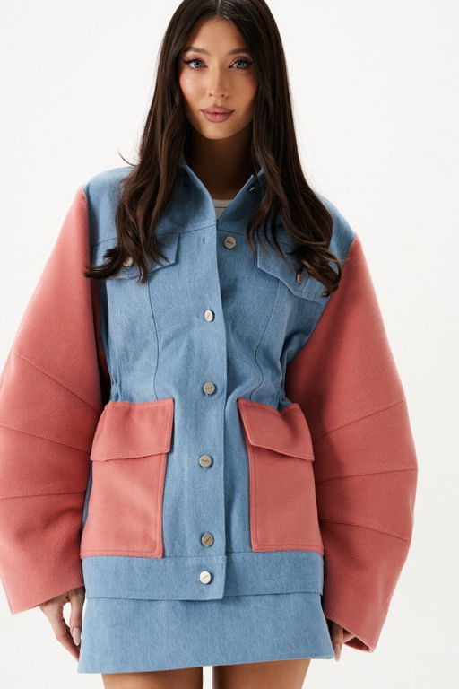 Жакет Annete А5442 из джинсовой ткани деним  фото 5