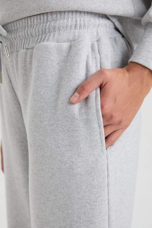 Широкие брюки Широкие брюки Широкая талия Базовые брюки с эластичной шнуровкой и прямыми карманами - Defacto фото 6