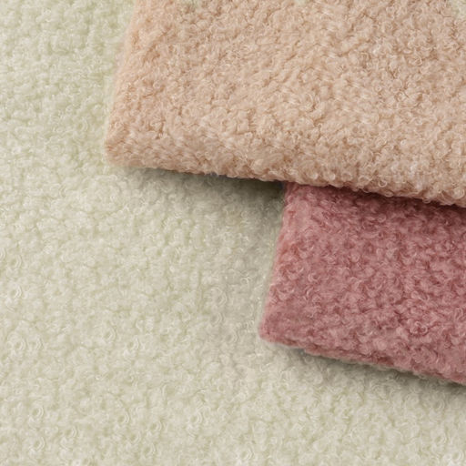 Лоскут мех «Барашек», 50×50 см, 500 г/м², цвет молочный №1