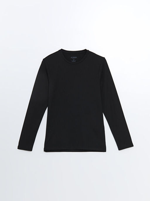 Bisiklet Yaka Uzun Kollu Erkek Sweatshirt