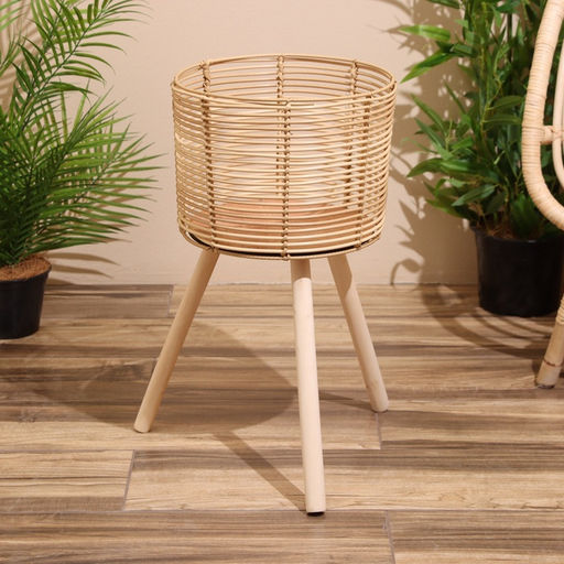 Набор плетёных кашпо, 3 шт, высота 44х44х56 см