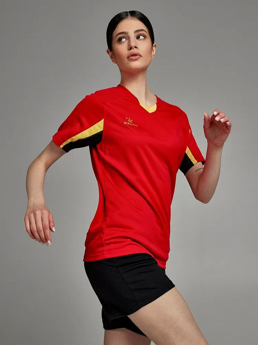 Футбольная форма KELME Short-Sleeved Football Suit (Red/Black)