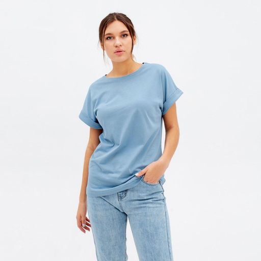 Футболка женская MIST basic, цвет индиго, размер 40-42