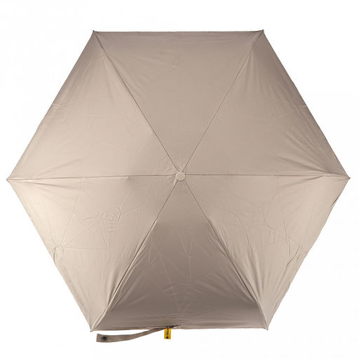 Зонт-мини механический Палитра UPF50+ ткань эпонж (полиэстер) + черное УФ-покрытие, 6 лучей, д/купола 90см, 5 сложений, 18см в сложенном виде, механизм против ветра, ручка с покрытием soft-touch, цвет бежевый, 218гр (Китай) - Домашняя Мода фото 4