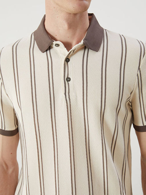Polo Yaka ?izgili Erkek Ti??rt
