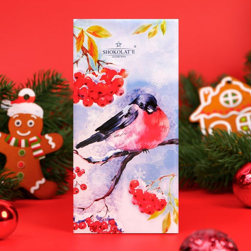 Шоколад молочный новогоднийЗимние Снегири, 90 г