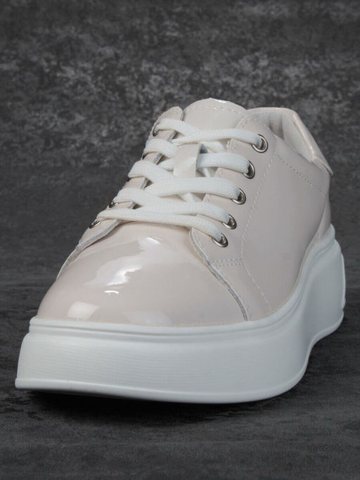 05-PDD215-1 BEIGE Кроссовки женские (натуральная кожа) - Фабричный китай фото 6