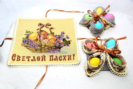 Пасхальный подарок корзина